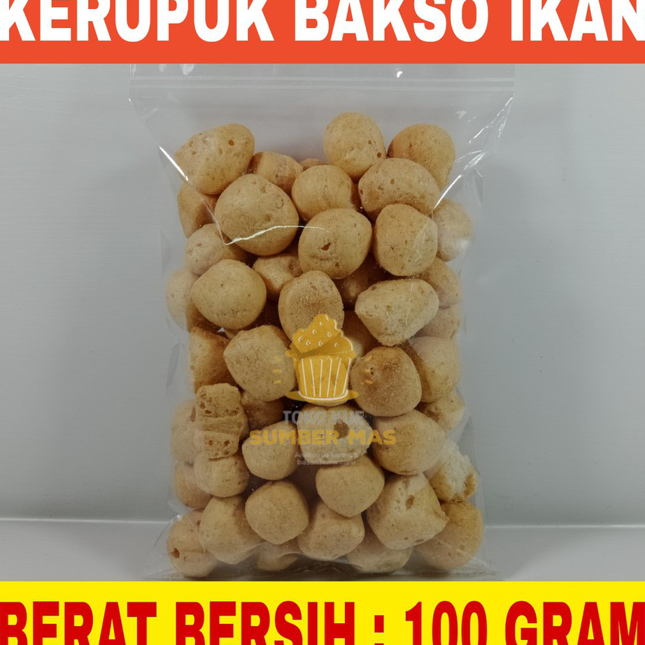 

★★★★ KERUPUK BAKSO IKAN 100 gr / KERUPUK BASO IKAN TENGGIRI / KUKU MACAN / SNACK RENYAH CEMILAN ENAK JAJANAN MURAH Serba Murah