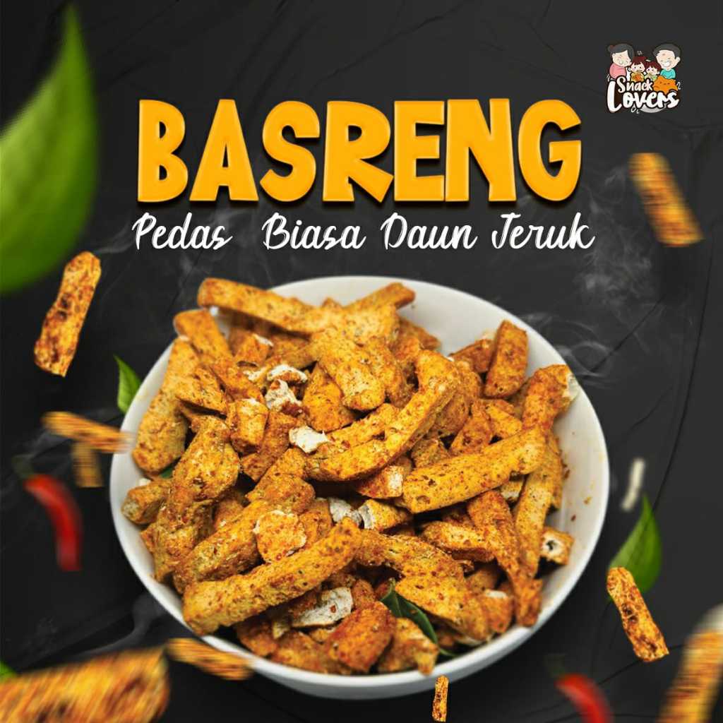 

Basreng pedas Daun jeruk 1 Kg 500 gram 250 gram