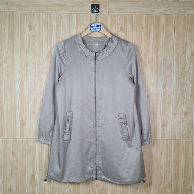 jacket panjang parka wanita fashion wanita casual kasual