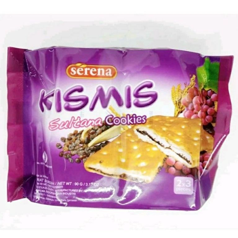 

✔FREE ONGKIR✅ Serena kismis sultana cookies 90 gram