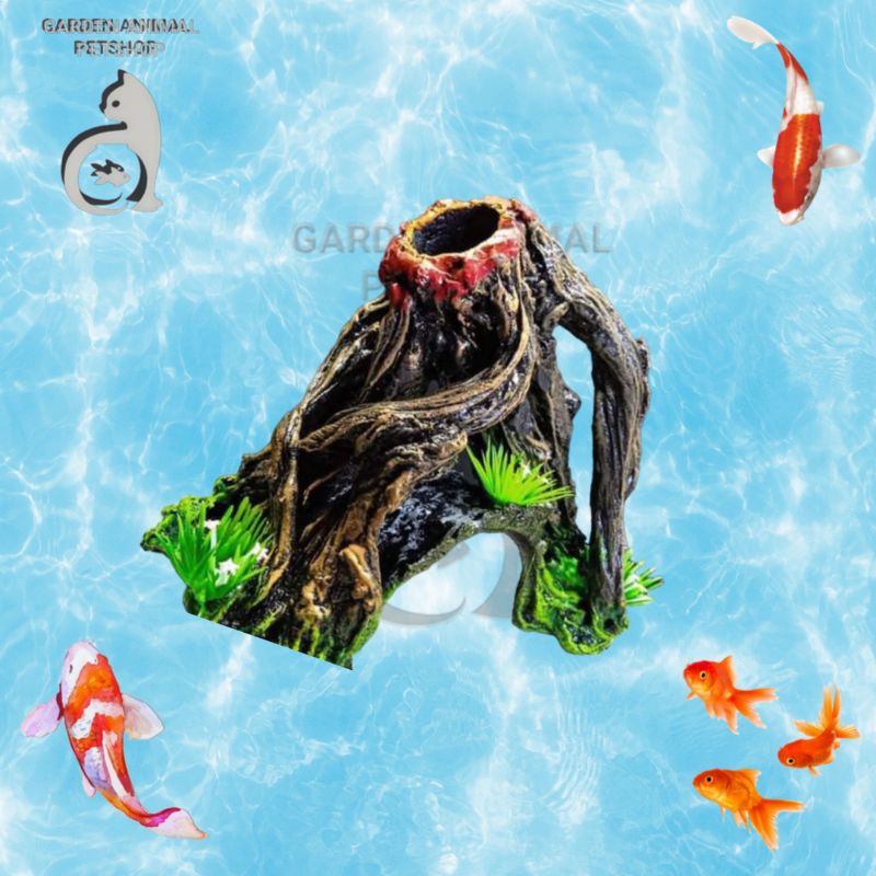 Hiasan Aquarium Terowongan Akar