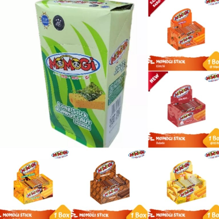 

PAKET LENGKAP>>> Momogi Stick Snack Makanan Ringan 10 Pcs x 12 gram
