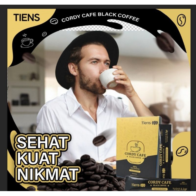 

CORDY CAFE BLACK COFFE 15 SACHET 100% KOPI PREMIUM