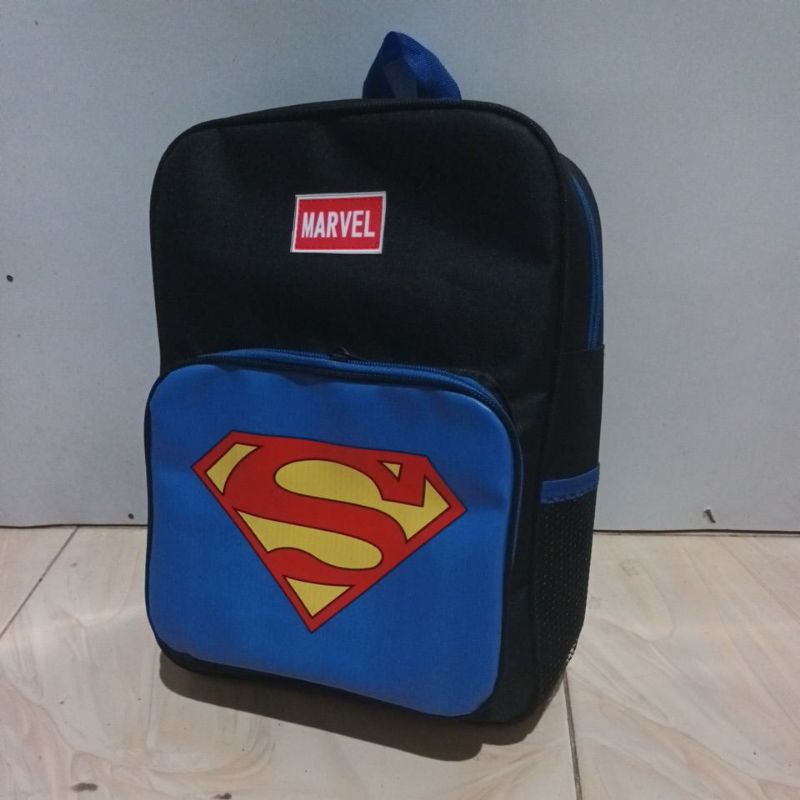 ( R K mar ) tas ransel anak anak karakter super hero/SPIDERMAN ~ SUPERMAN ~CAPTAIN AMERICA/tasransel anak paud ~ Tk