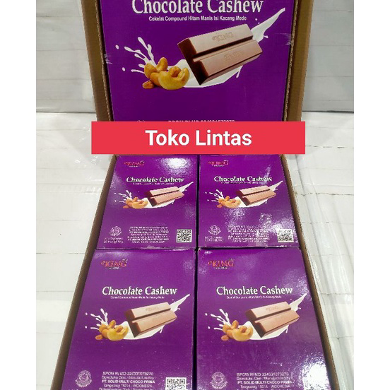 

Best Product Cokelat Compound Hitam Manis isi Kacang Mede Chocolate Cashew Dus Ready