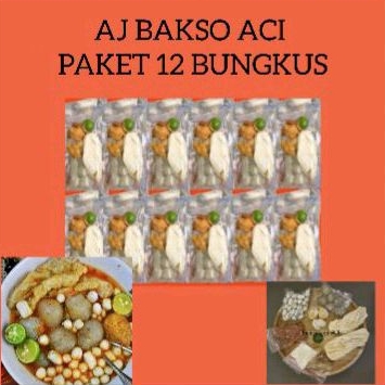 

paket Aj bakso aci 12 bungkus super murah, cocok untuk di jual kembali