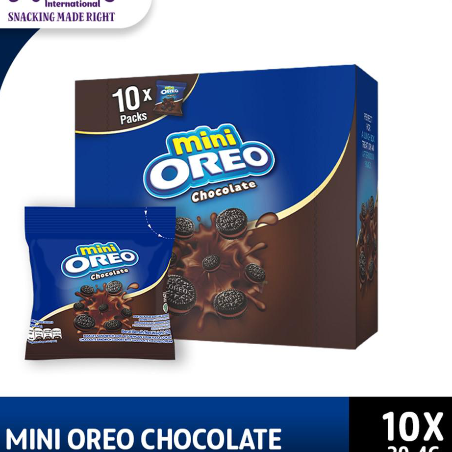 

GCNL0006 ✓ Mini Oreo Biskuit Chocolate Pcs 20.4g Untuk Traveling X10