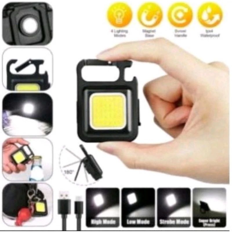 Senter Keychain Besi Gantungan Kunci Portable