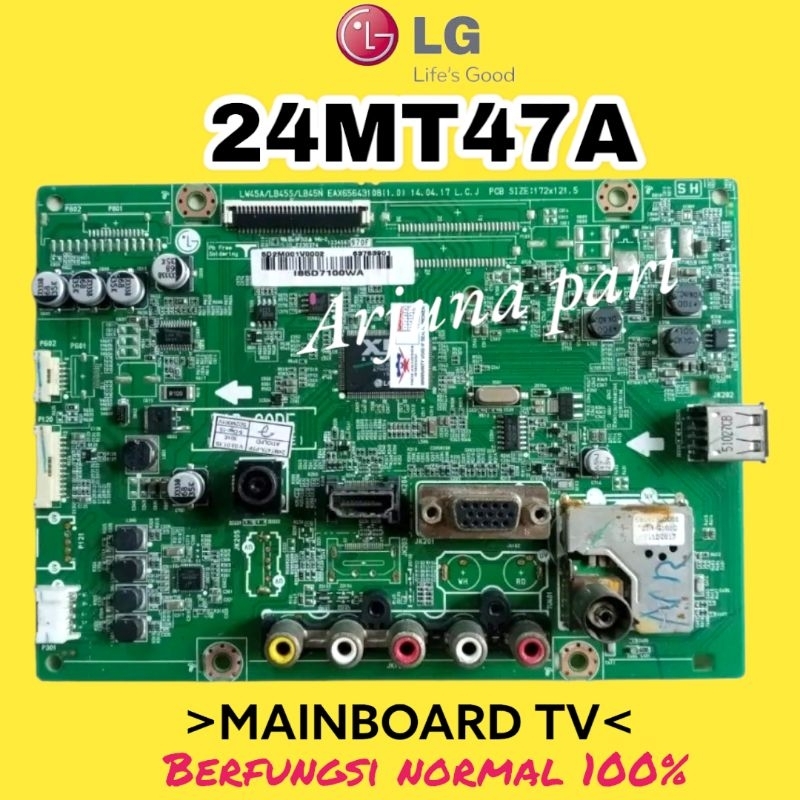 MAINBOARD TV LG 24MT47A / MB TV LG 24MT47A / MODUL TV LG 24MT47A / MESIN TV LG 24MT47A / MB LG 24MT4