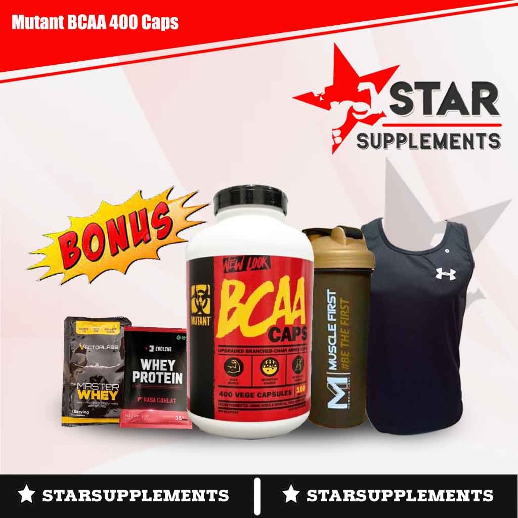 Mutant BCAA 400 Caps BPOM / 400 Capsule