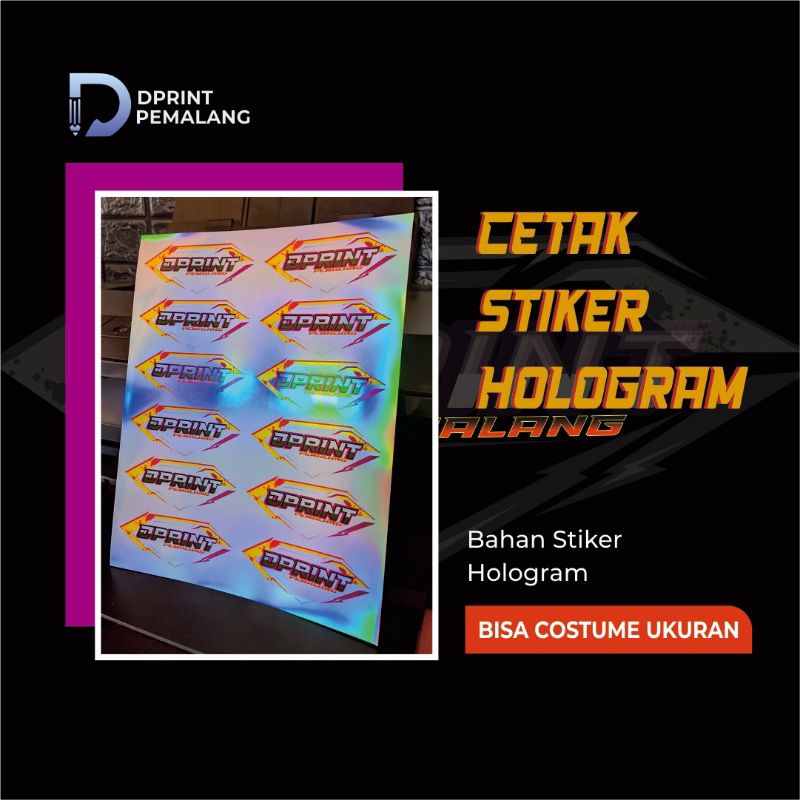 

Cetak stiker Hologram A4