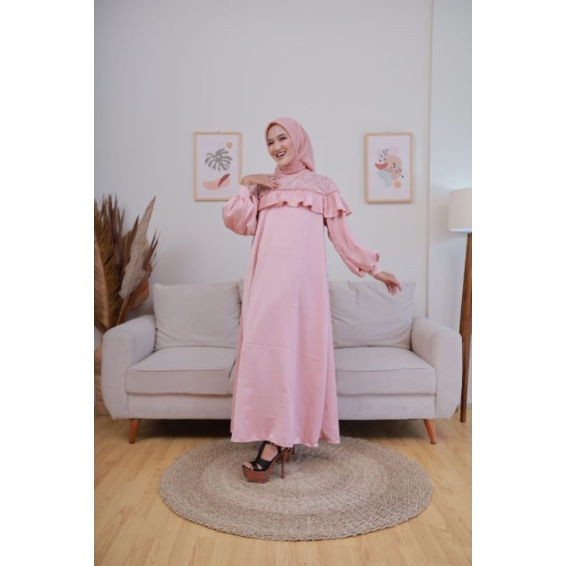 cery dress / dress kondangan / bridesmaid / gamis satin