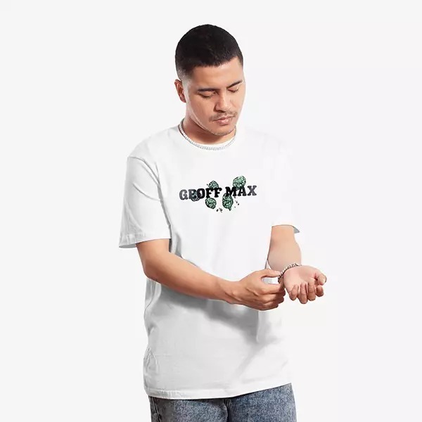 Geoff Max Geoff Max Official - Intensity White - T-shirt Pria - Kaos Pria Original 2023