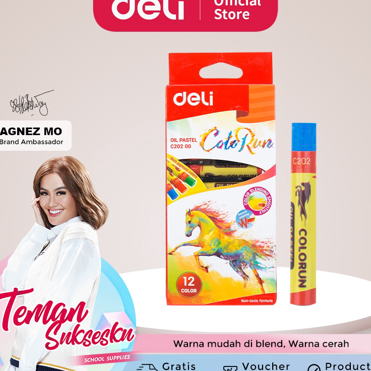 

Laris Deli Oil Pastel Crayon 12 Warna kualitas tinggi untuk campuran warna sempurna EC20200