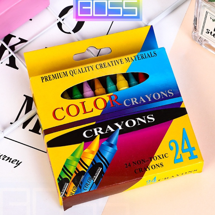 

Best Seller BOSS-Crayon Pensil (24 Warna) /Pensil Gambar 24PCS / Crayon Set Anak 24 Art set krayon Baru