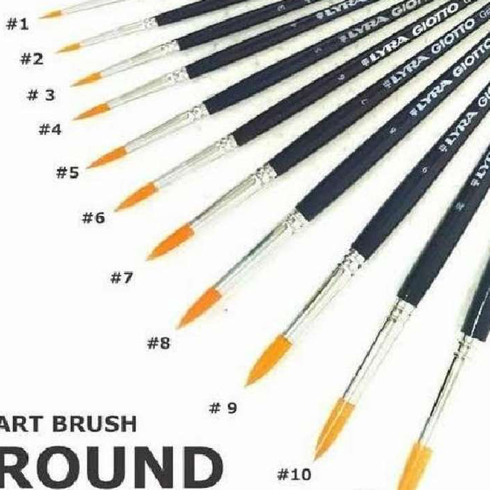 

Baru Kuas lyra / giotto round size 00-12