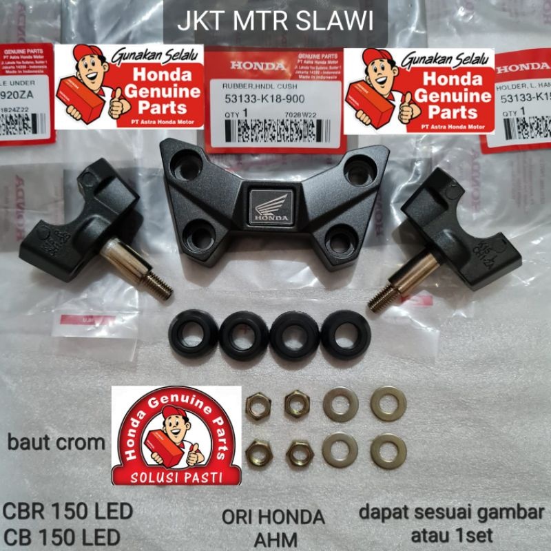 raiser 1 set tanpa baut holder comp holder L/R new cbr 150 new cb 150 led cb 150r new ori honda