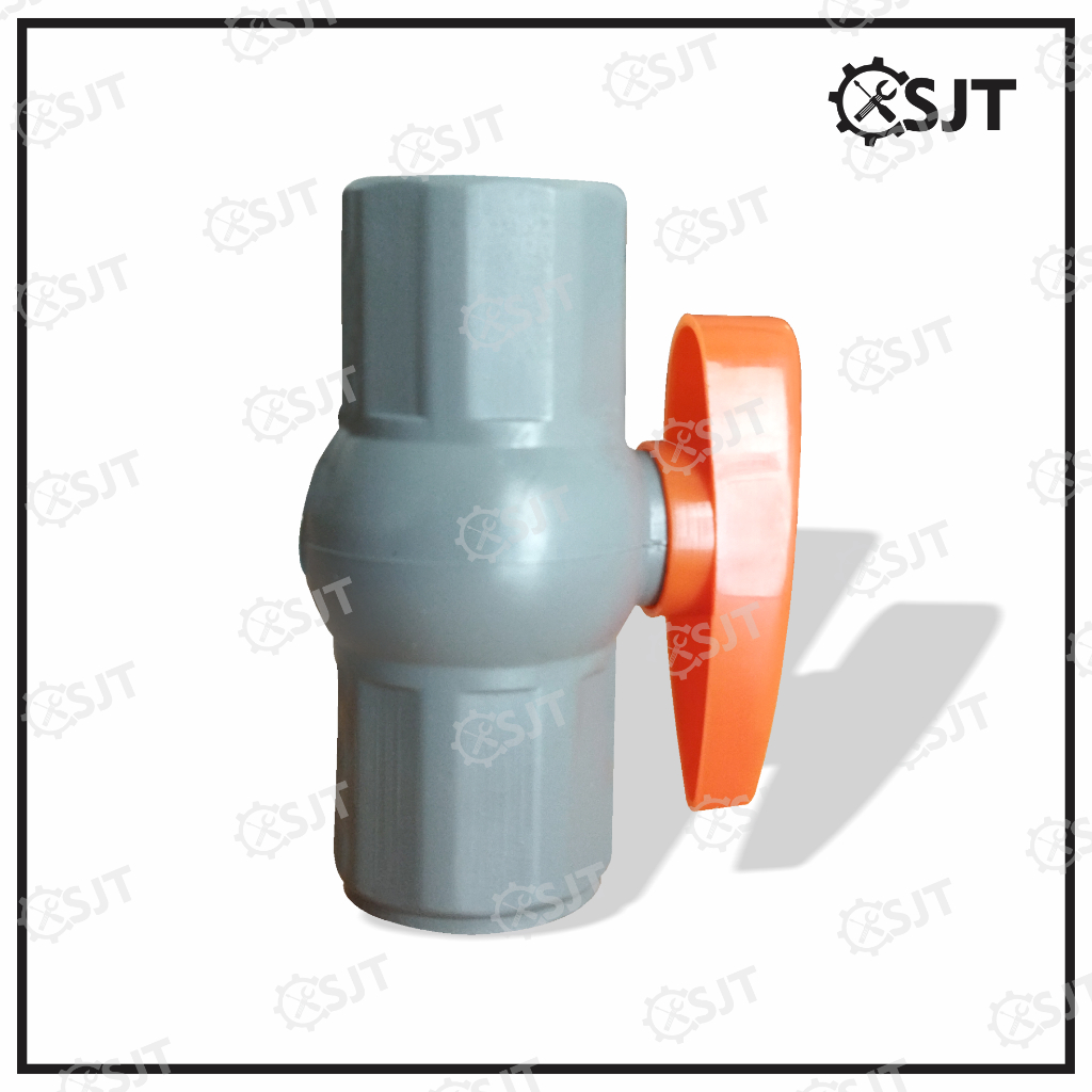 Ball Valve 1/2 Inch & 3/4 Inch PVC HPP / Stop Kran Pipa Ballvalve PVC HPP