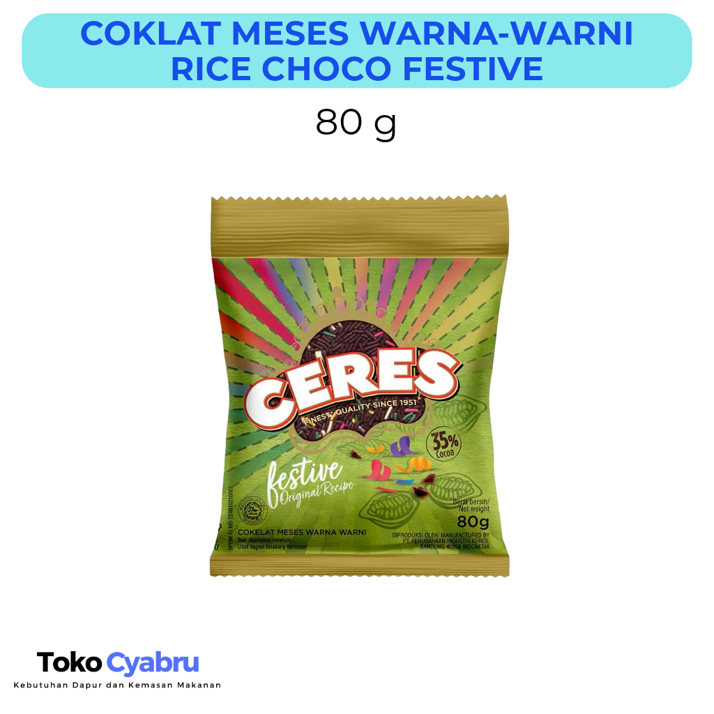 

Ceres Hagelslag Cokelat Meises Festive 80 g