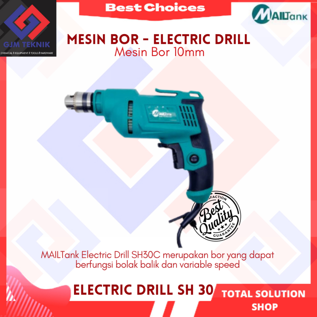 MESIN BOR 10 MM - MESIN BOR TANGAN MAILTANK SH30