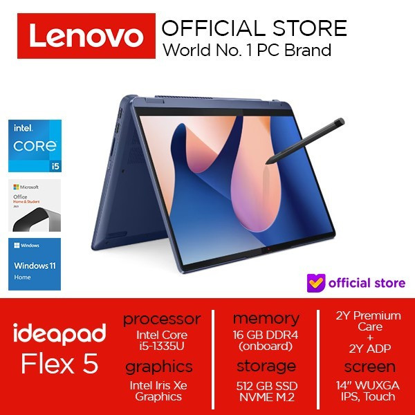 Lenovo IdeaPad Flex 5 14IRU8 3HID i5-1335U 16GB 512GB W11+OHS2021