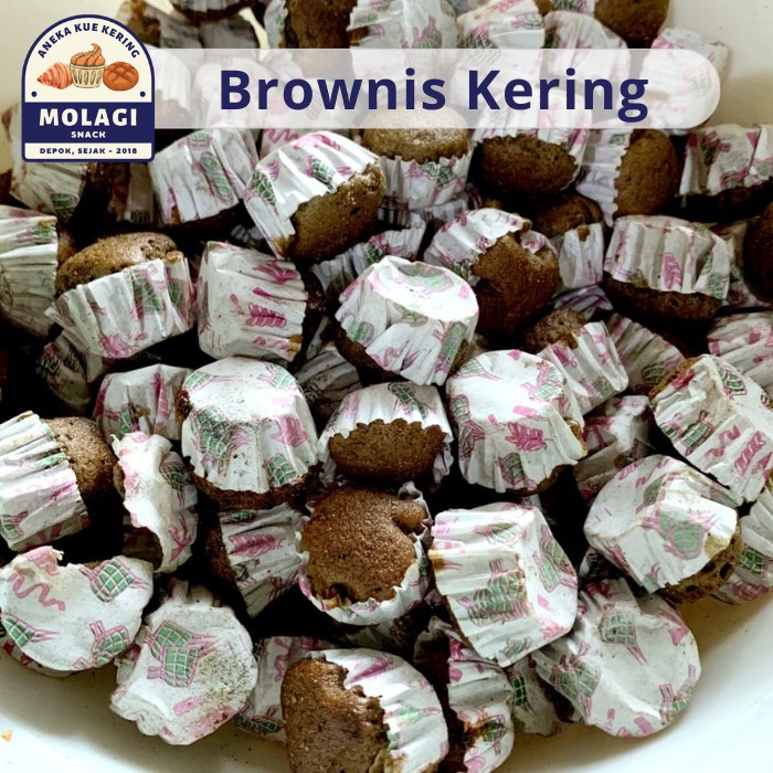 

Kue Brownis Cokelat Kering / Bolu Kering Brownies 250 Gram - Molagi Snack