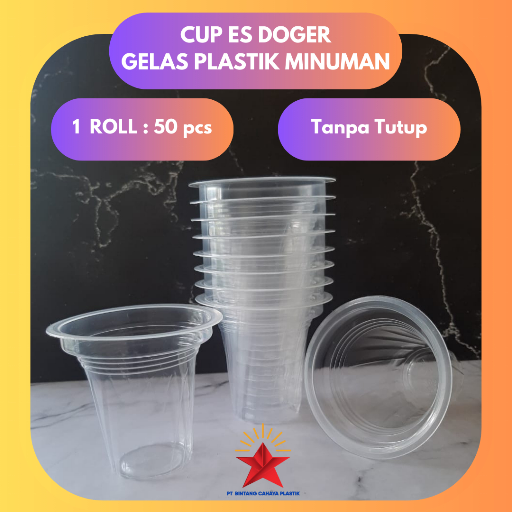 CUP ES DOGER | CUP MINUMAN 130 ml | BINTANG