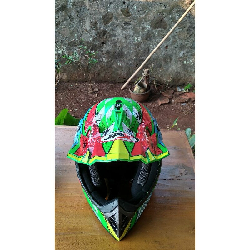 HELM CROSS JPX SEVEN DAY X7 WARNA HIJAU