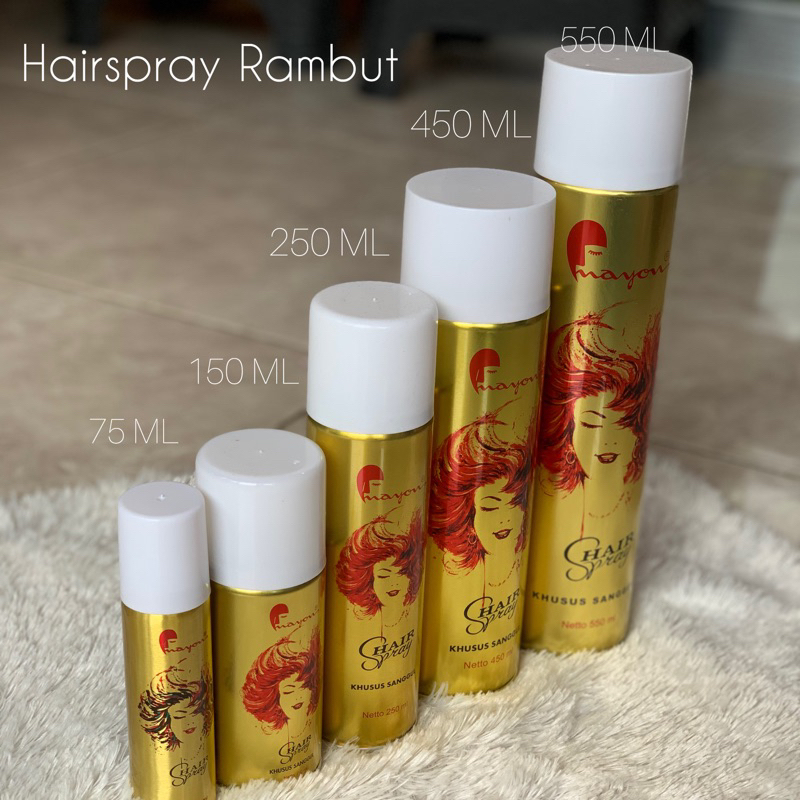 Mayon Hairspray Rambut/alat Hairdo