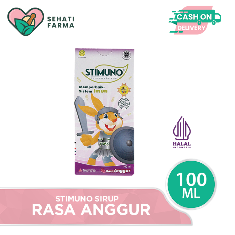Stimuno Sirup Rasa Anggur 100 ML - Suplemen Daya Tahan Tubuh Anak