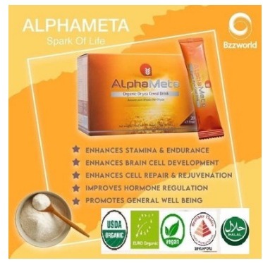 1 Box AlphaMeta (Isi 25 Sachet) / AlphaMeta Original / AlphaMeta Nutrisi Sel Tubuh