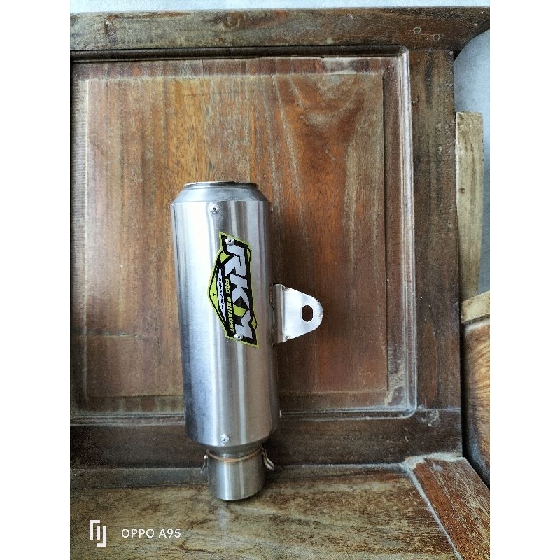 knalpot RKM GP 1/slincer knalpot RKM gp1 diameter 50mm sarangan setengah suara ngkerr ngkerr