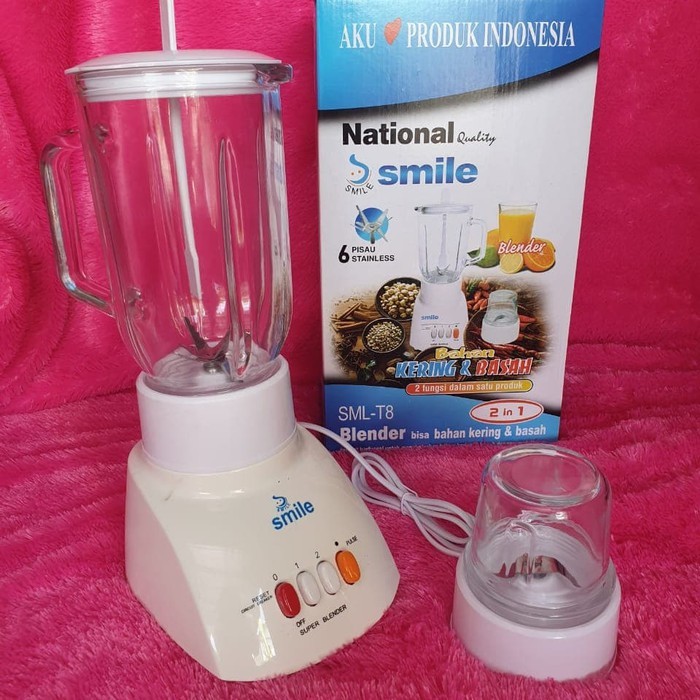 BARNIQ Blender Kaca National Smile Blender murah berkualitas national bergaransi resmi