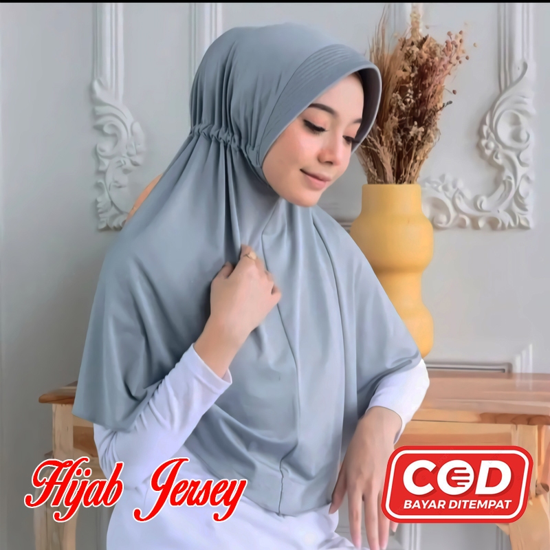 Jilbab Instan Serut / Hijab Serut Inayah Jilbab Jersi Serut Jersey Jumbo