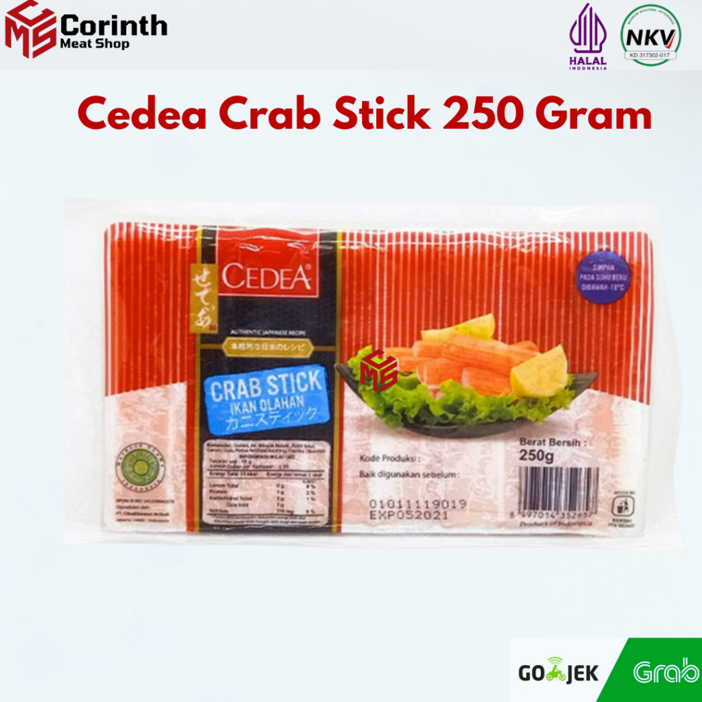 

CEDEA Crab Stick 250gr Murah 100% Halal Ready To Eat