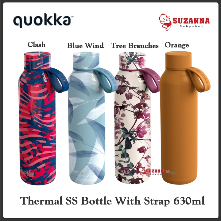 Quokka Quokka Thermal SS Bottle Solid With Strap 630ml - Botol Minum
