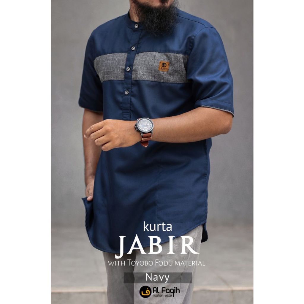 Kurta Pria Lengan Pendek Jabir - Al Faqih