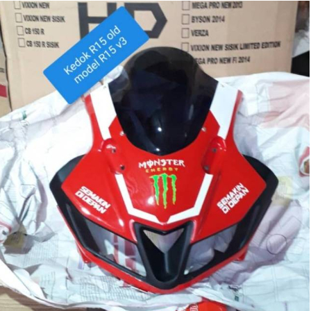 Kedok R15 V2 V1 Model New R15 V3 Tameng R15 Headlamp R15 old Topeng R15