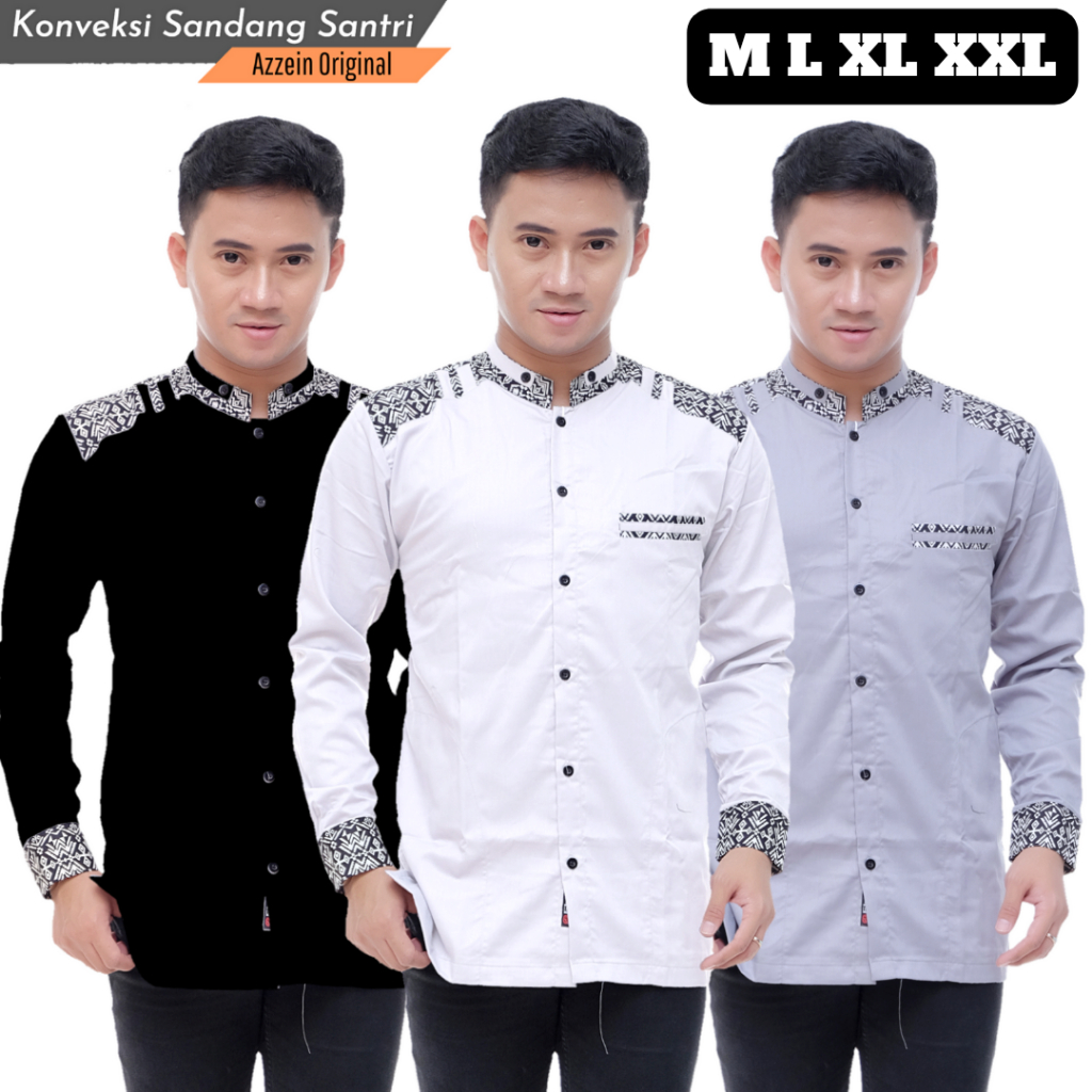 Baju Koko Pria Dewasa Baju Koko Lengan Panjang Baju Koko Batik Baju Koko Putih Lengan Panjang