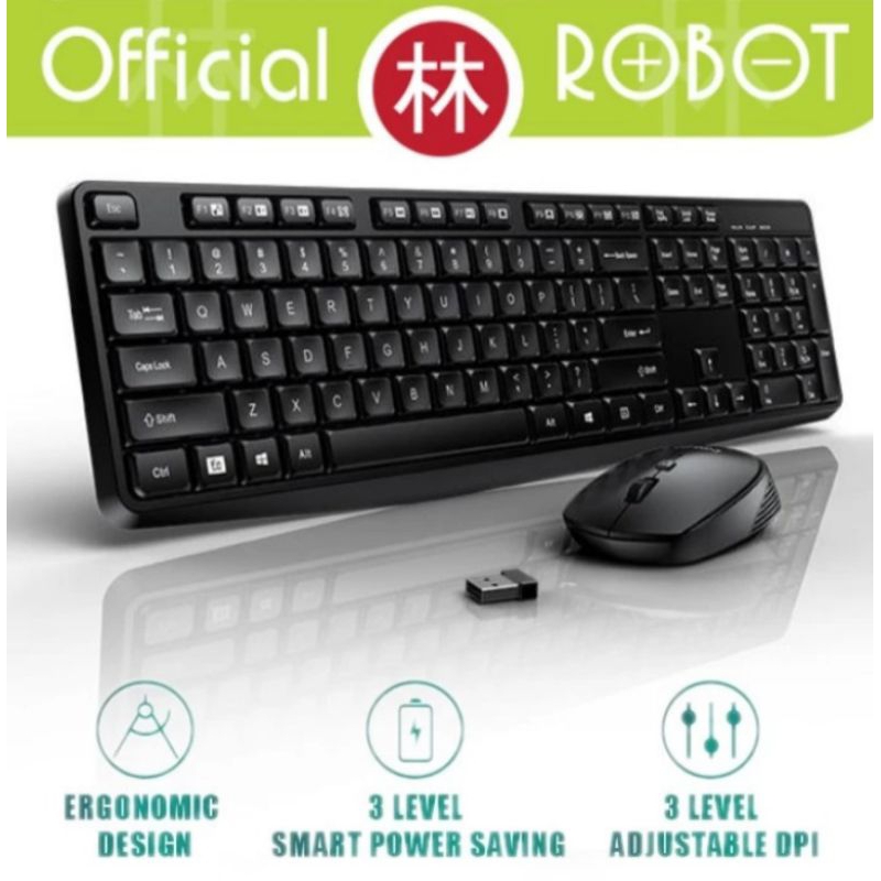 Robot Keyboard KM3100 Black