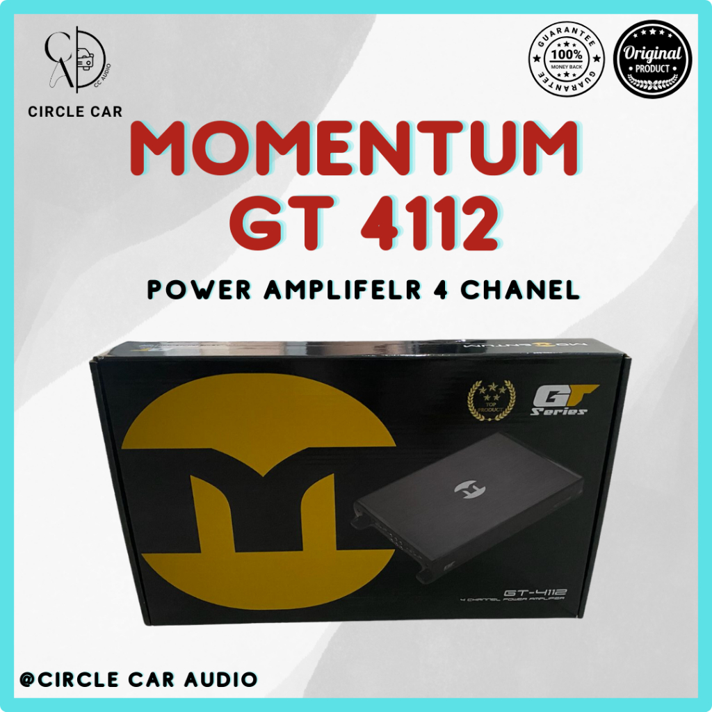 POWER 4 CHANNEL MOMENTUM GT SERIES 4112 / POWER AMPLIFIER MOMENTUM