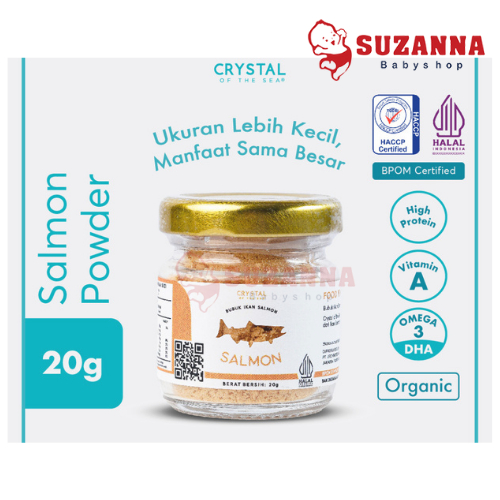 

CRYSTAL OF THE SEA Salmon Powder (20GR) / Bubuk Ikan Salmon - Bumbu Kaldu MPASI NON MSG