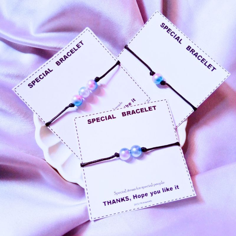 ( Beerrysaa ) PEARL RAINBOW | Gelang mutiara warna-warni | Satuan / sepasang couple magnet | gelang 