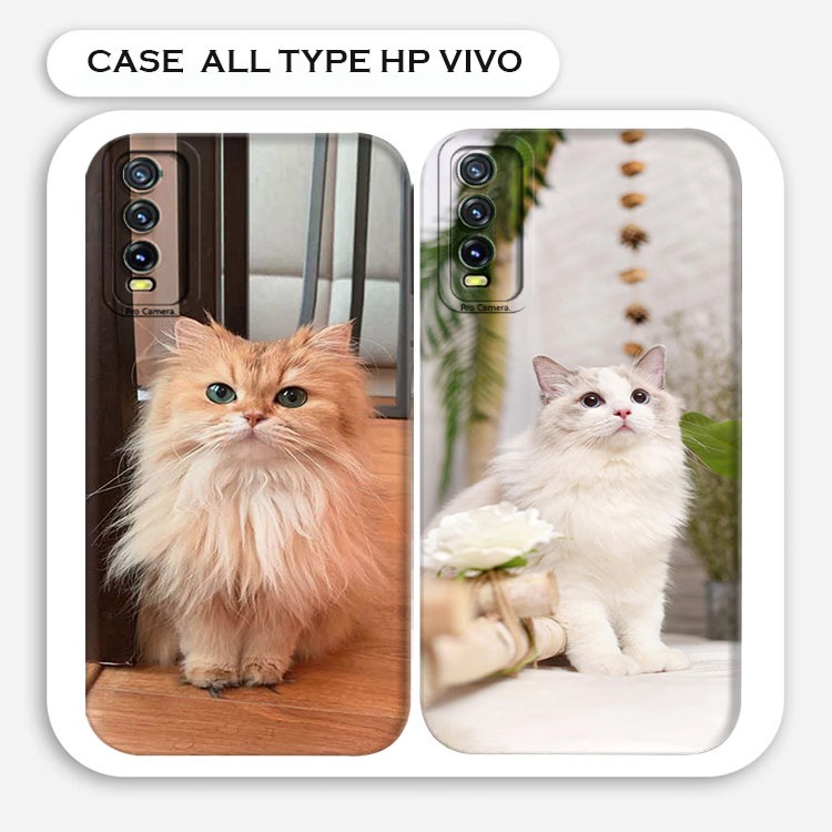 Premium Softcase Hp Vivo Y20 / Y20S / Y12A / Y20A / Y20i / Y12S Motif Kucing Kucing Lucu Viral Kekin