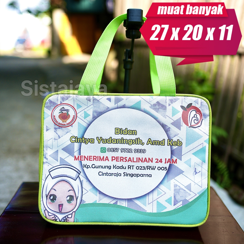 Tas Bidan Custom / Tas Partus Bidan / Tas Bidan Souvenir