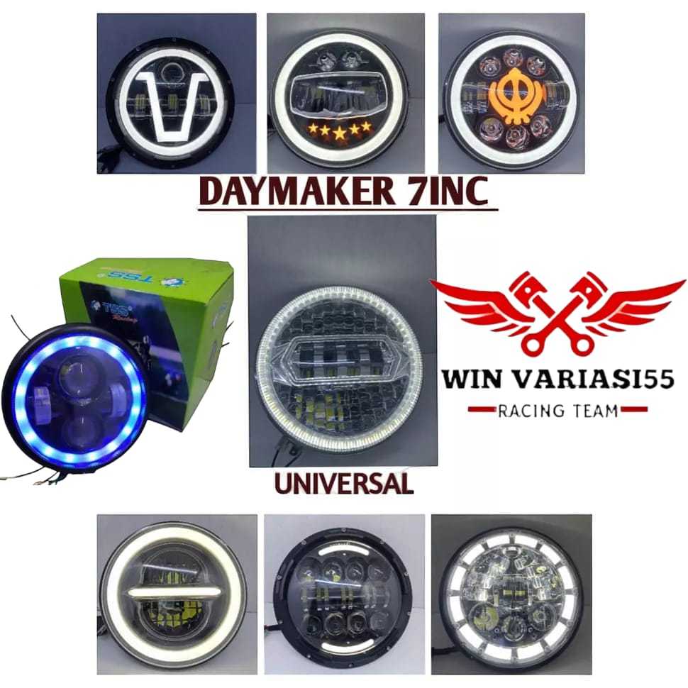 promo lampu headlamp daymaker angel 4titik daymaker alis batok CB 100 universal WV55