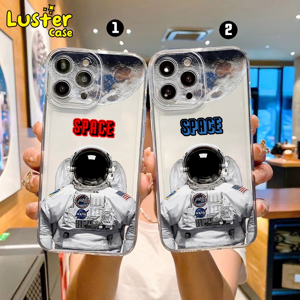 Case INFINIX HOT 20I 20S 12 12 PRO 12I 12 PLAY 11 10 11 PLAY 10 10S 9 9 PLAY 8 11S 11S NFC 20 PLAY  Luster [ SPACE ] Casing Hp Aesthetic Kesing Hp Karakter Anime Cassing Hp Motif Lucu Clear Case Infinix Softcase Infinix