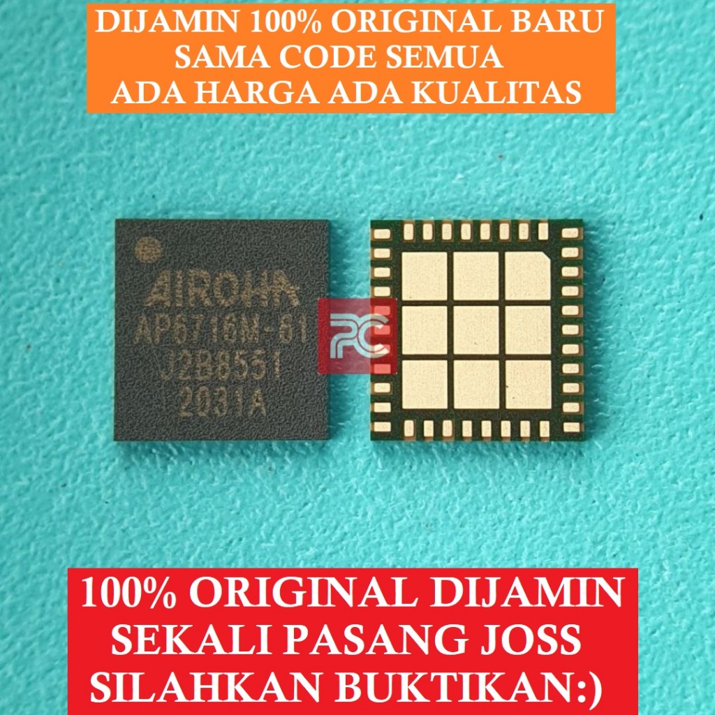 IC AP6716M-61 SAMSUNG A20S RF ORIGINAL TESTED 6716M-61