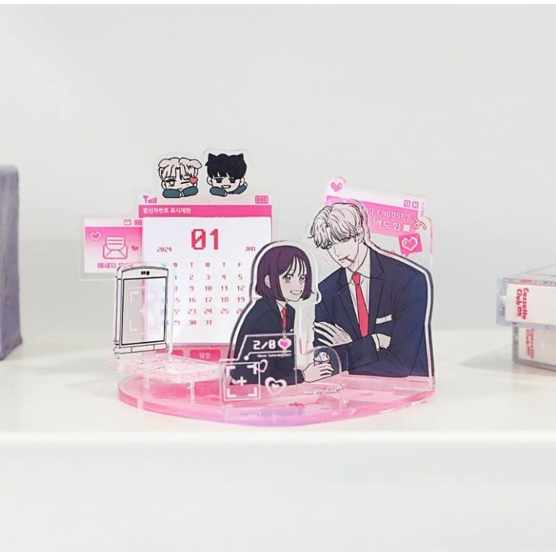 PRE-ORDER WEBTOON FRIENDS ACRYLIC CALENDAR 2024 TRUE LOVE