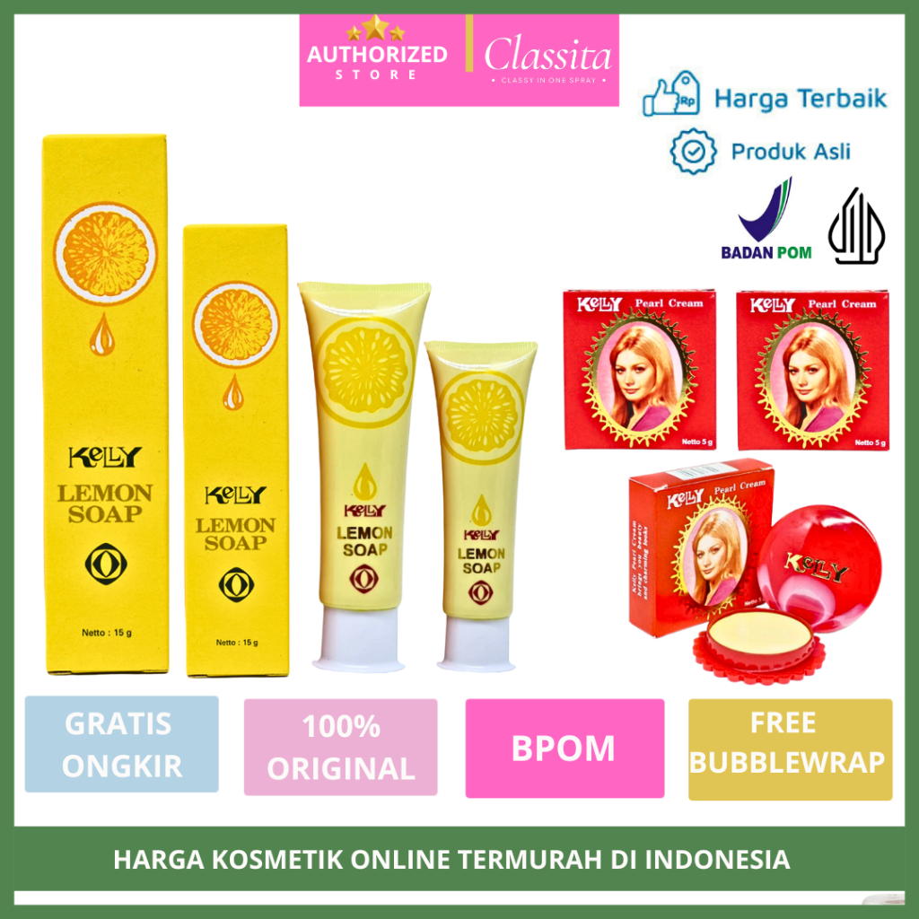 𝐂𝐋𝐀𝐒𝐒𝐈𝐓𝐀.𝐈𝐃 - Cream Wajah Bpom | Cream Kelly | Kelly Lemon Soap | Kelly Lemon Soap & Kelly Cream Waj